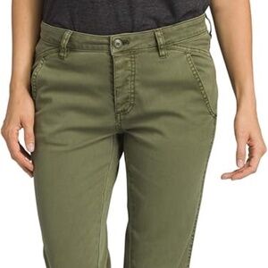 PrAna Janessa pants size 4 army green